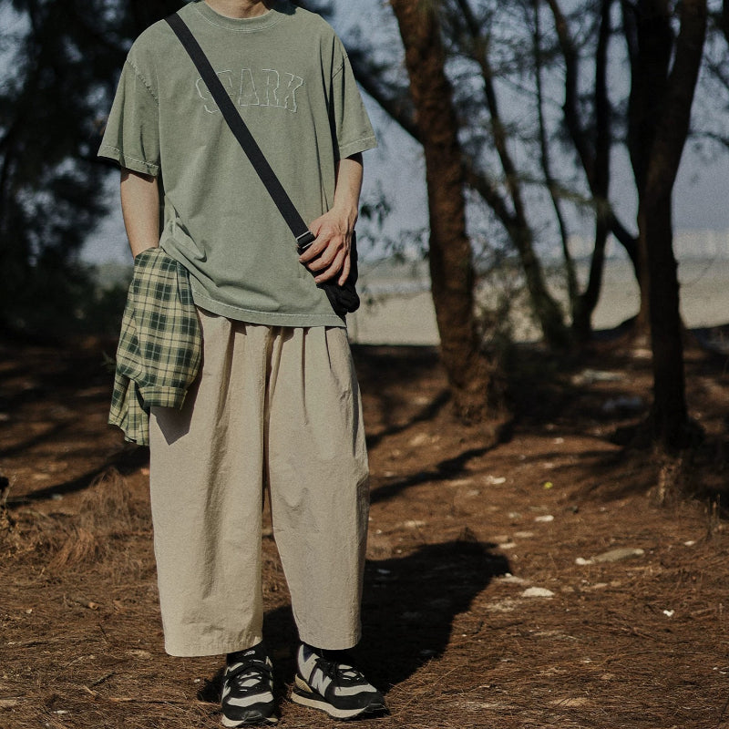 Japanese Loose-fitting Retro Casual Cropped Lantern Pants