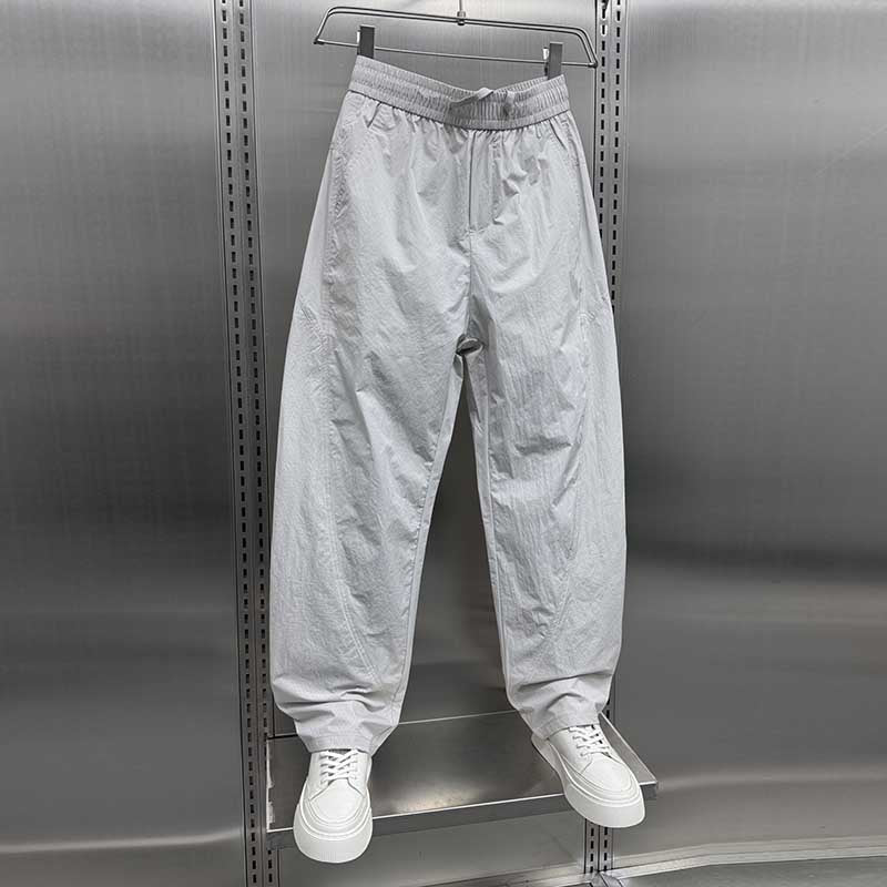 Breathable Loose-fitting Straight Drawstring Quick-drying Trousers