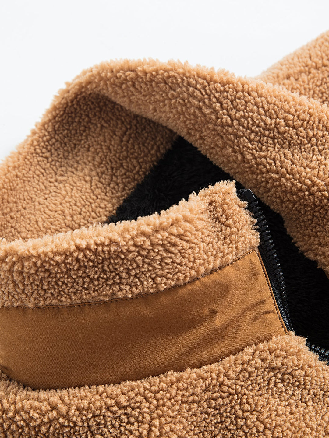 Teddy Fleece Zipper Pocket Jacket