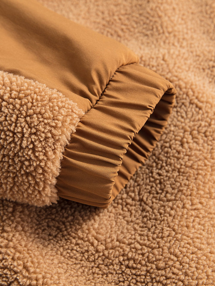 Teddy Fleece Zipper Pocket Jacket