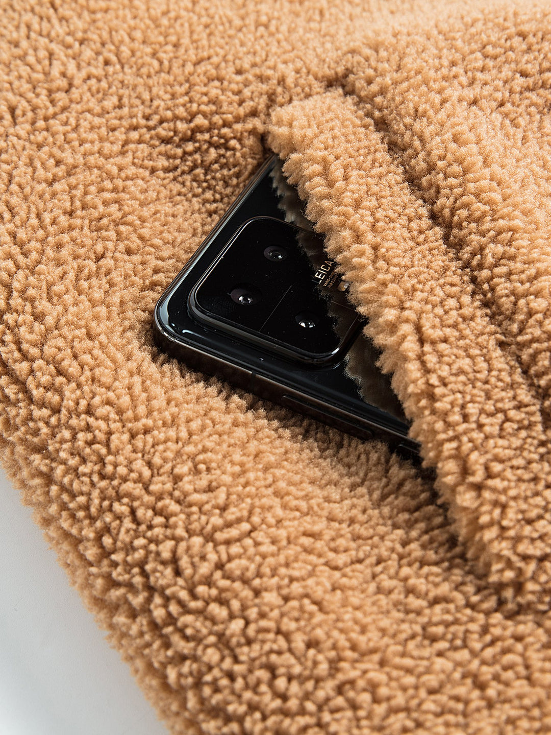 Teddy Fleece Zipper Pocket Jacket