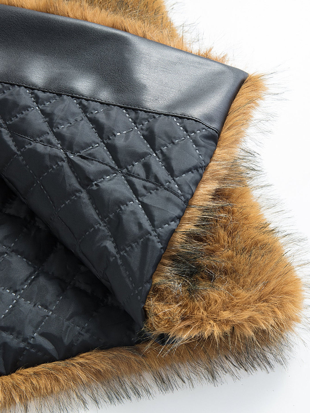 Faux Fur Shawl Collar Overcoat