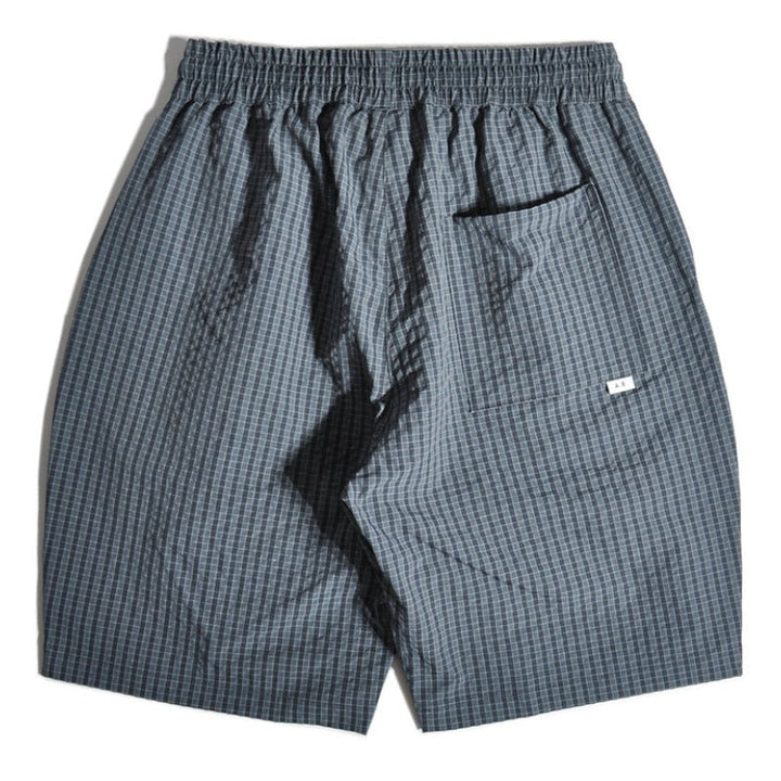 Outdoor Seersucker Plaid Beach Shorts