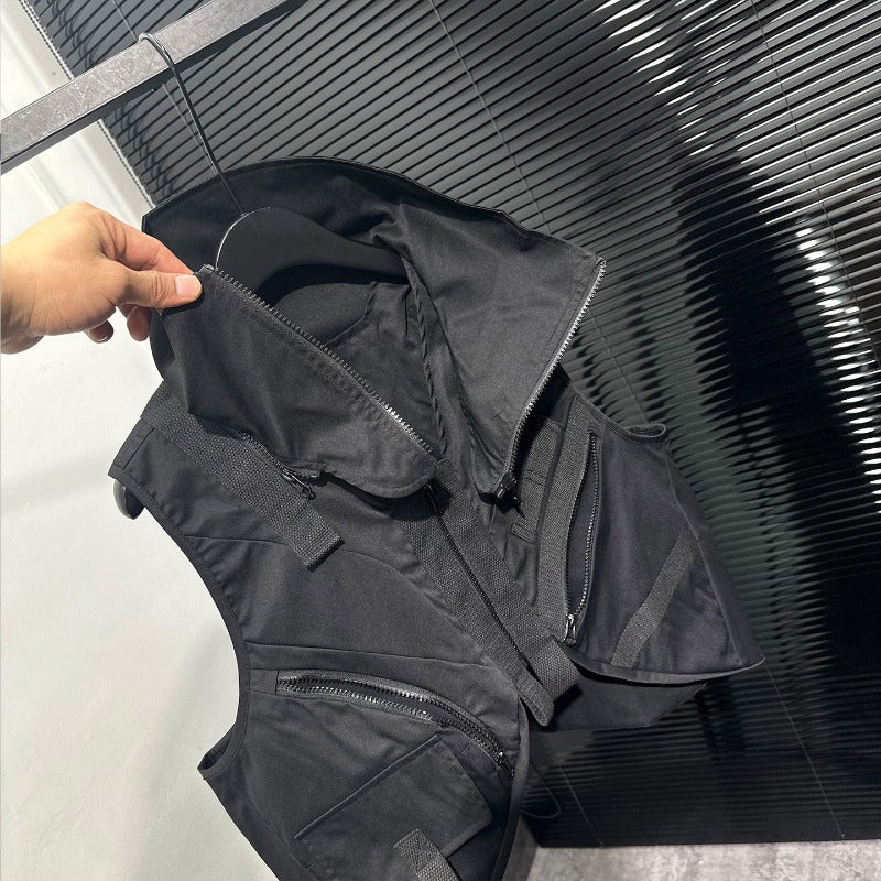 Techwear Stand-collar Multi-pocket Vest