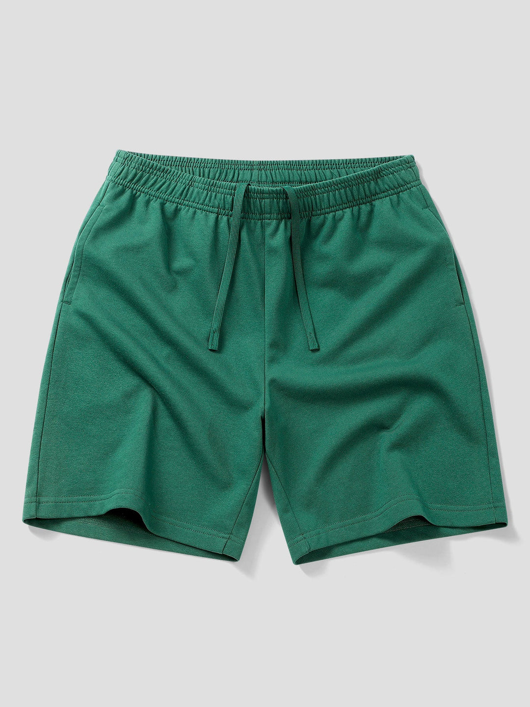 Relax Fit Contrast Collar Polo Shirt &amp; Cotton Drawstring 7" Shorts