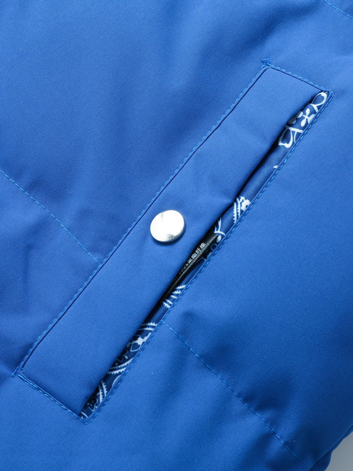 Reversible Paisley Puffer Coat