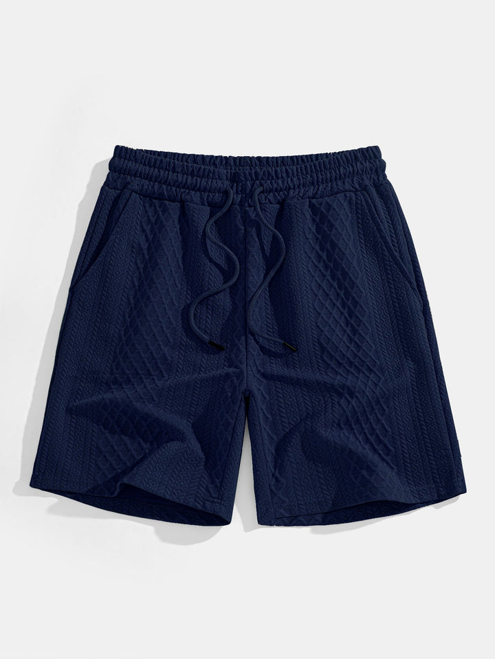 Geometric Diamond Jacquard Polo &amp; Shorts