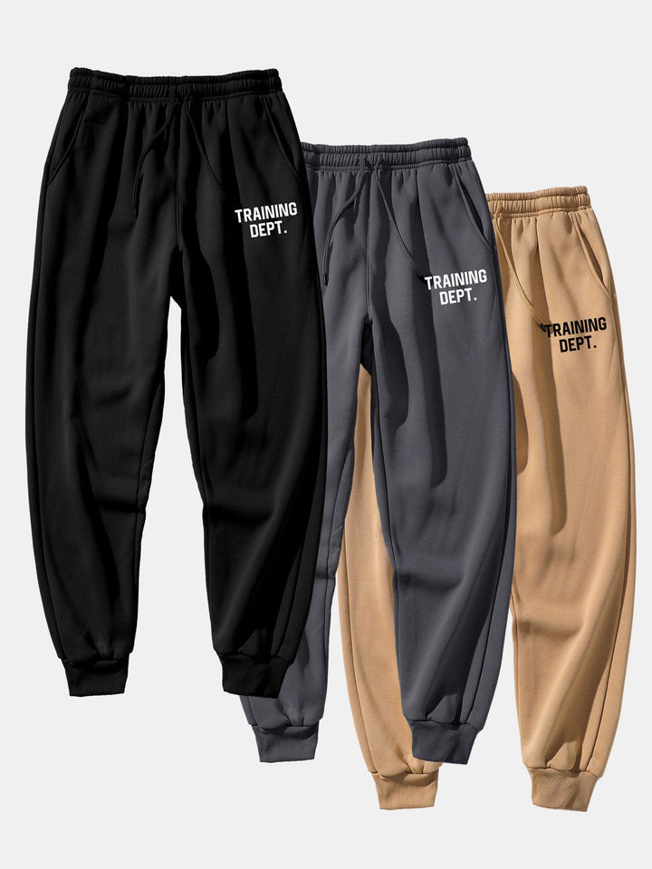 3 Pieces Training Dept Print Jogger Pants