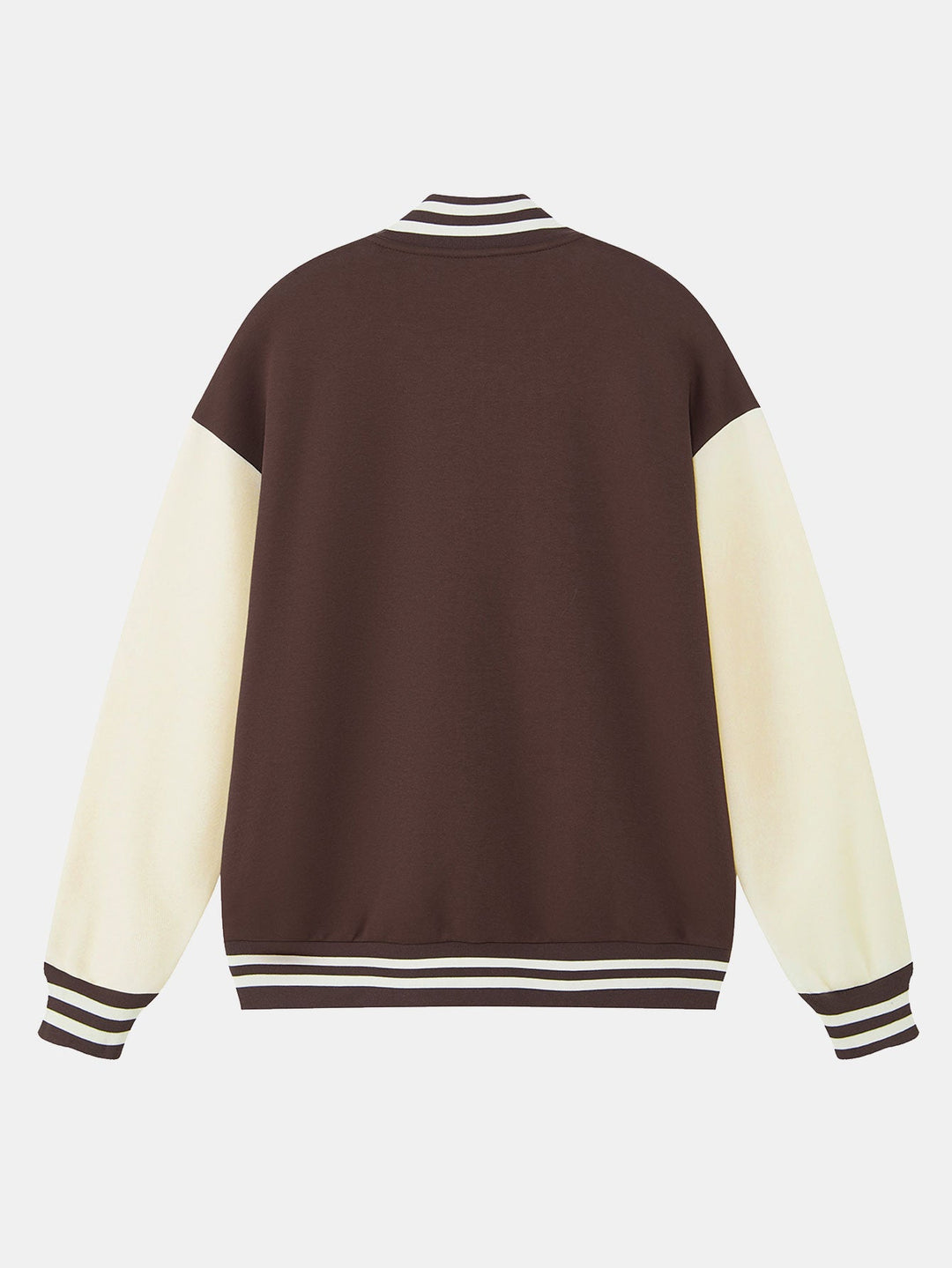 Jersey Contrast Preppy Jacket