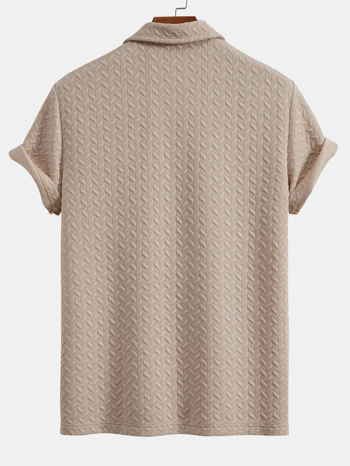 Geometric Jacquard Polo &amp; Geometric Jacquard Shorts