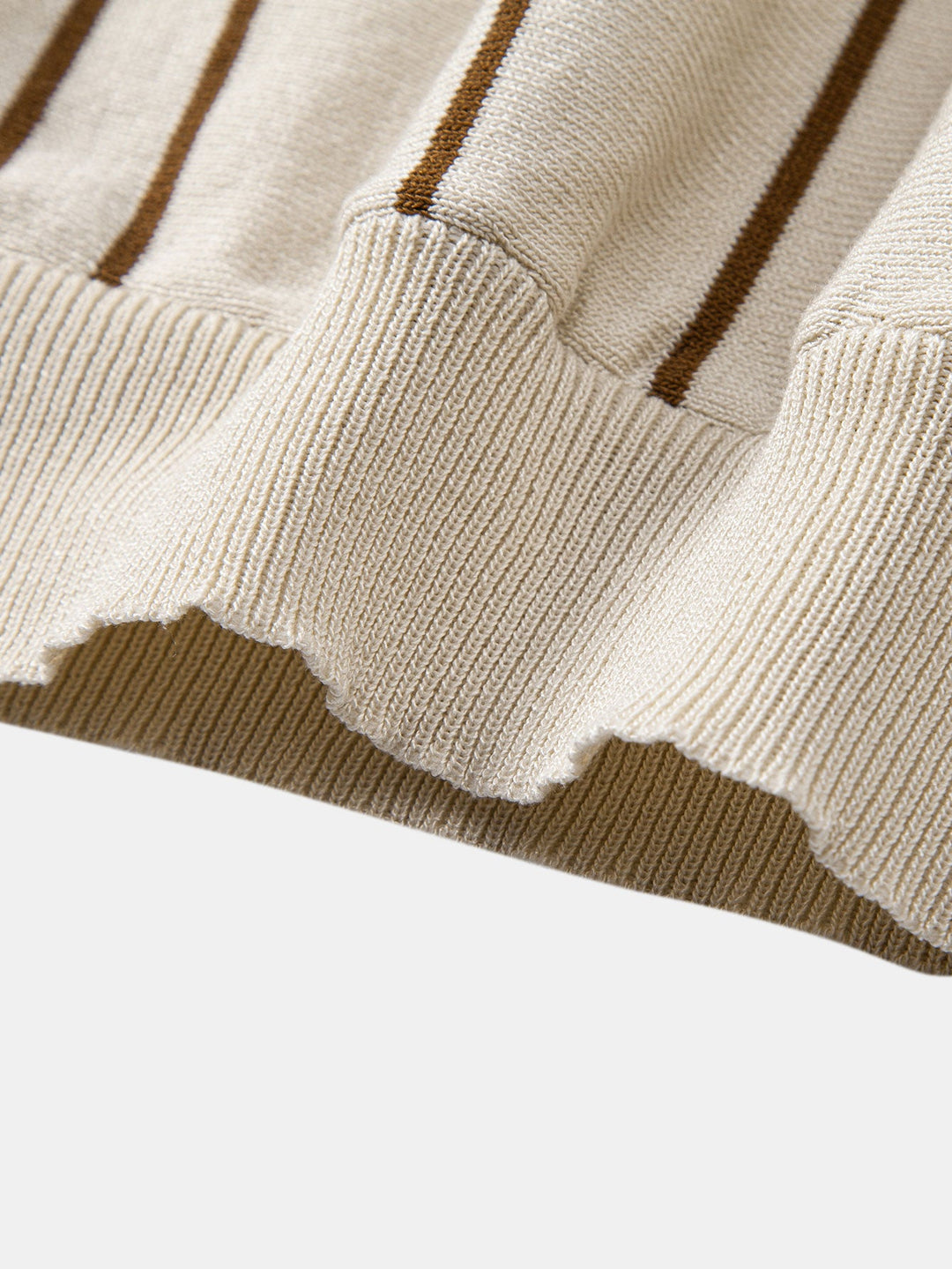 Striped Knitted Polo Shirt &amp; Slim Fit Tapered Trousers