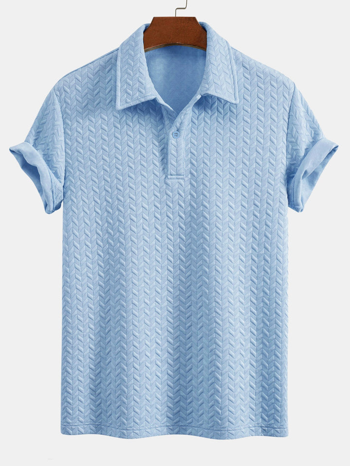 Geometric Jacquard Polo &amp; Geometric Jacquard Shorts