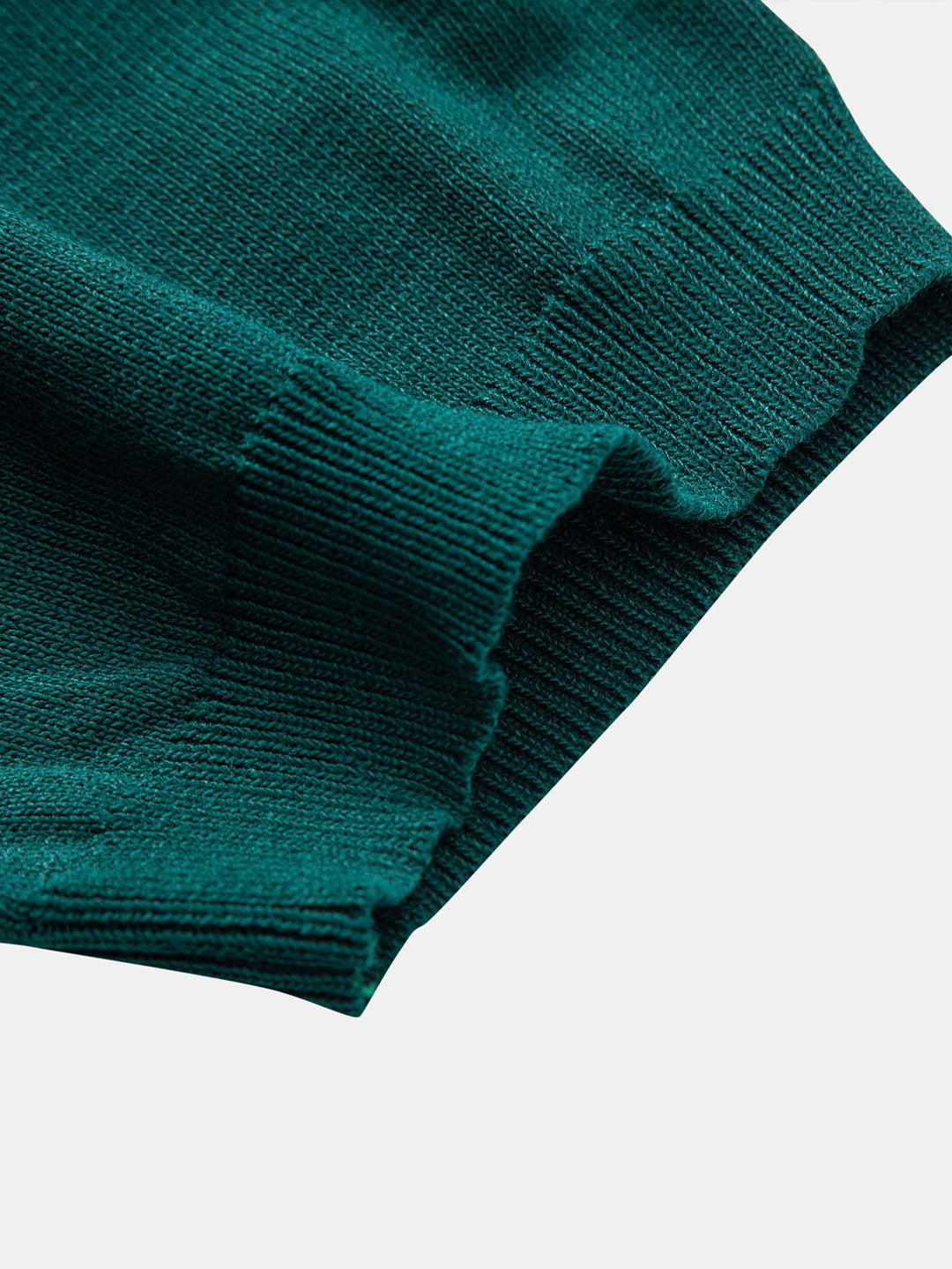 Stripe Knit Zip Up Polo Shirt &amp; Straight Leg Linen Pants