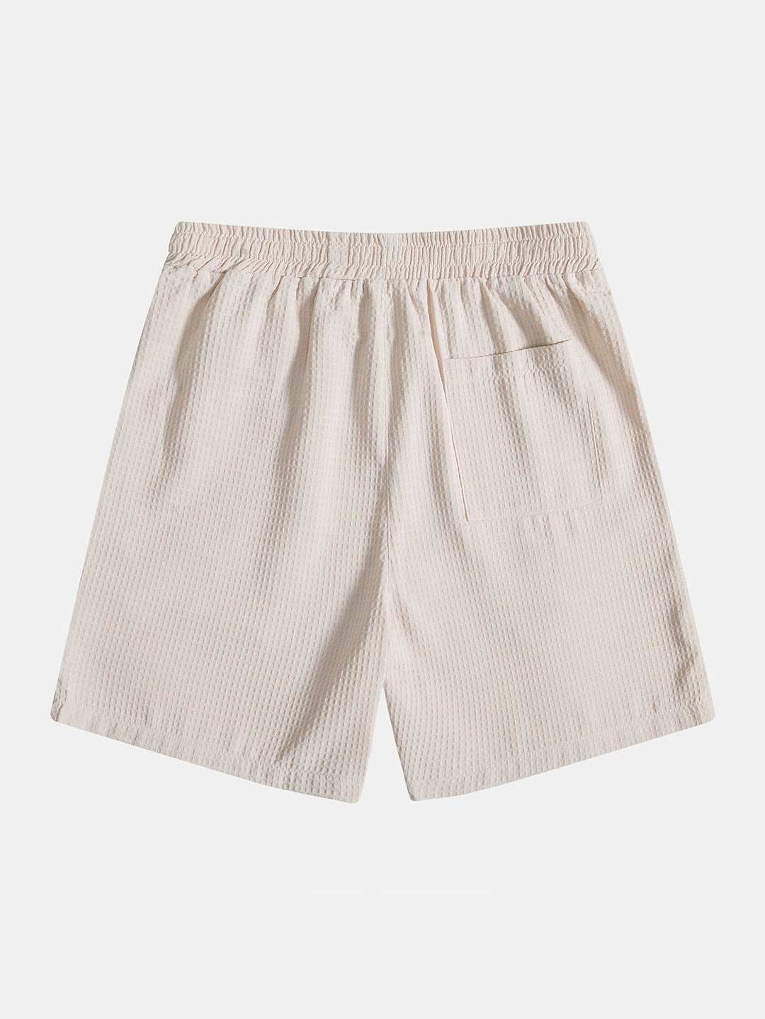Knitted Waffle Polo Shirt &amp; Waffle Drawstring Shorts