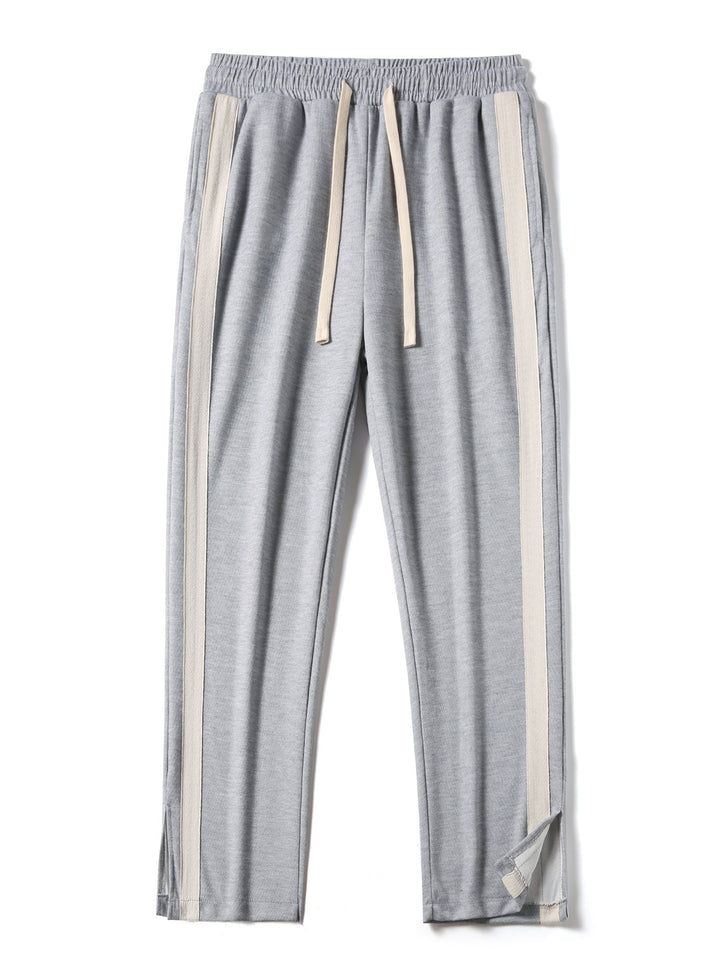 Slit Hem Stripe Pants