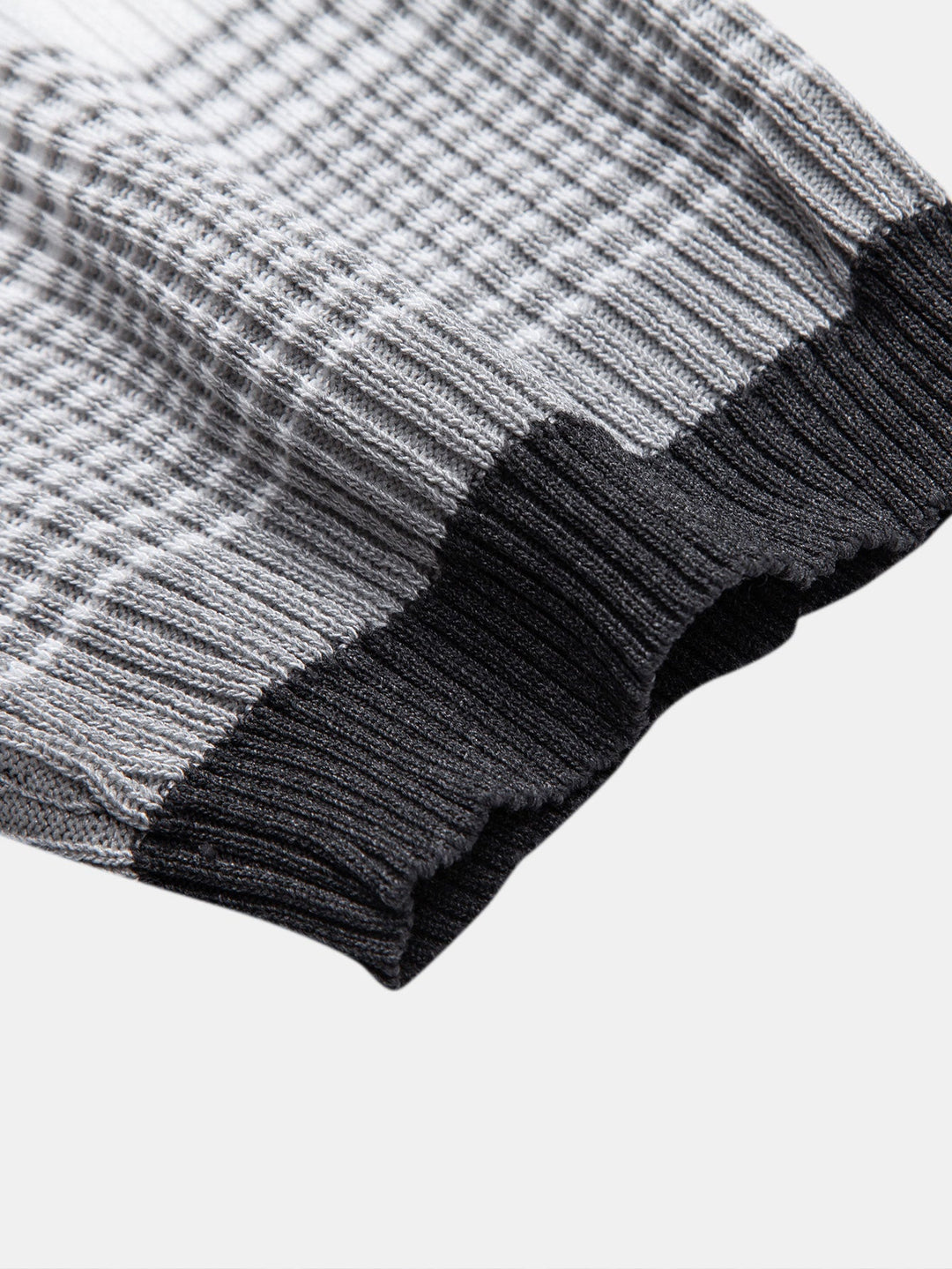 Striped Gradient Knitted Polo Shirt &amp; Slim Fit Tapered Trousers