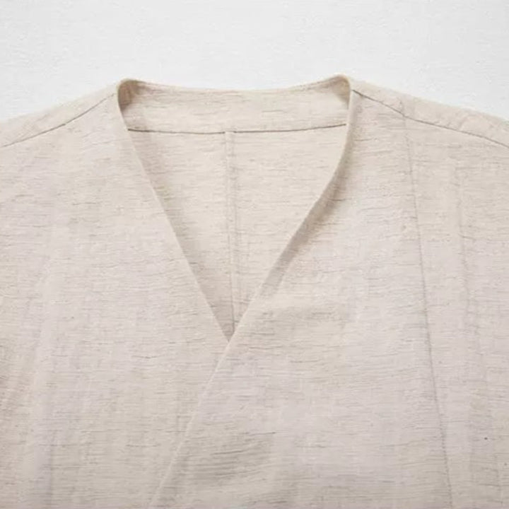 Retro Casual Slanted Placket Cardigan