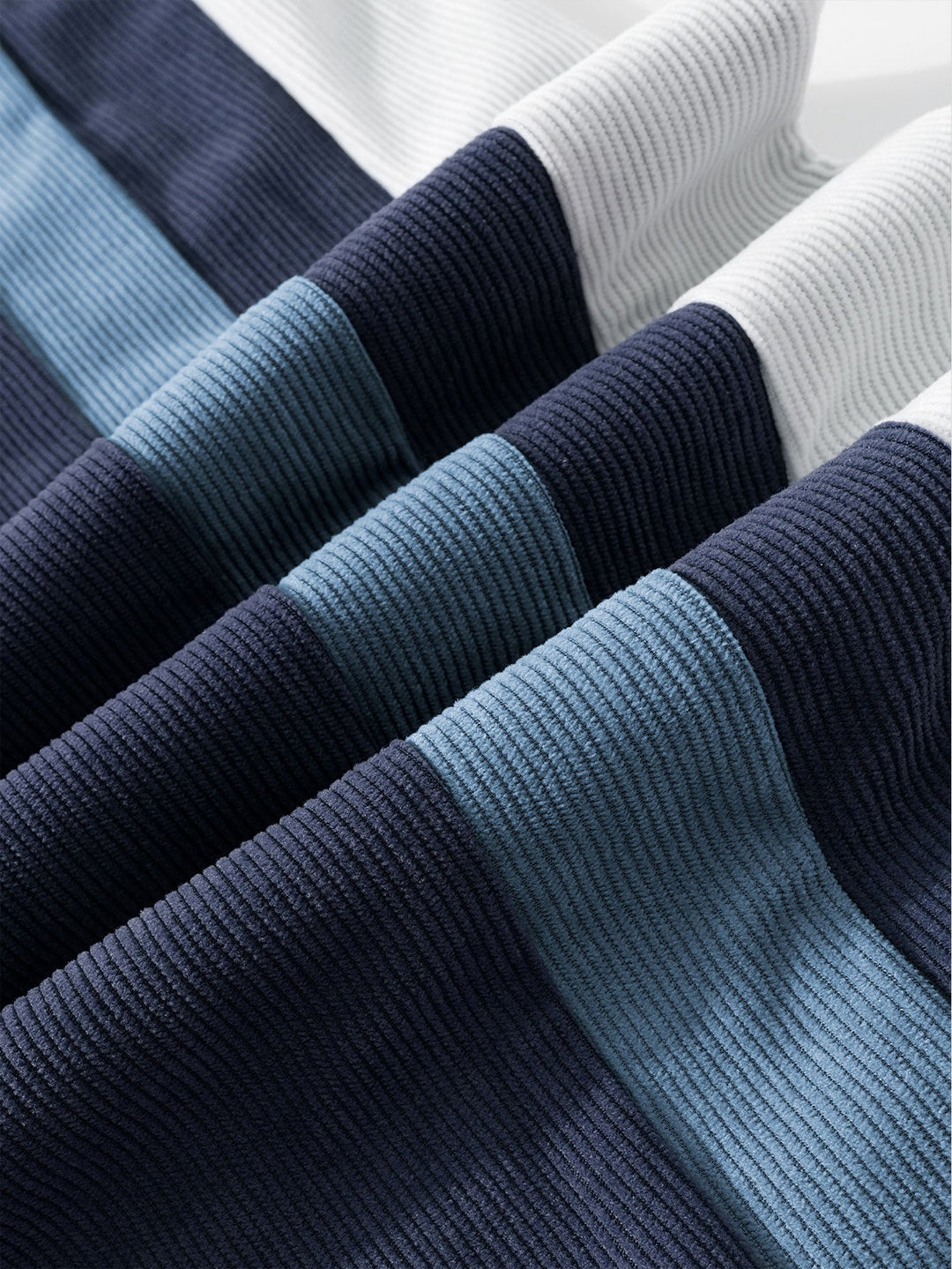 Color Block Corduroy Straight Leg Pants