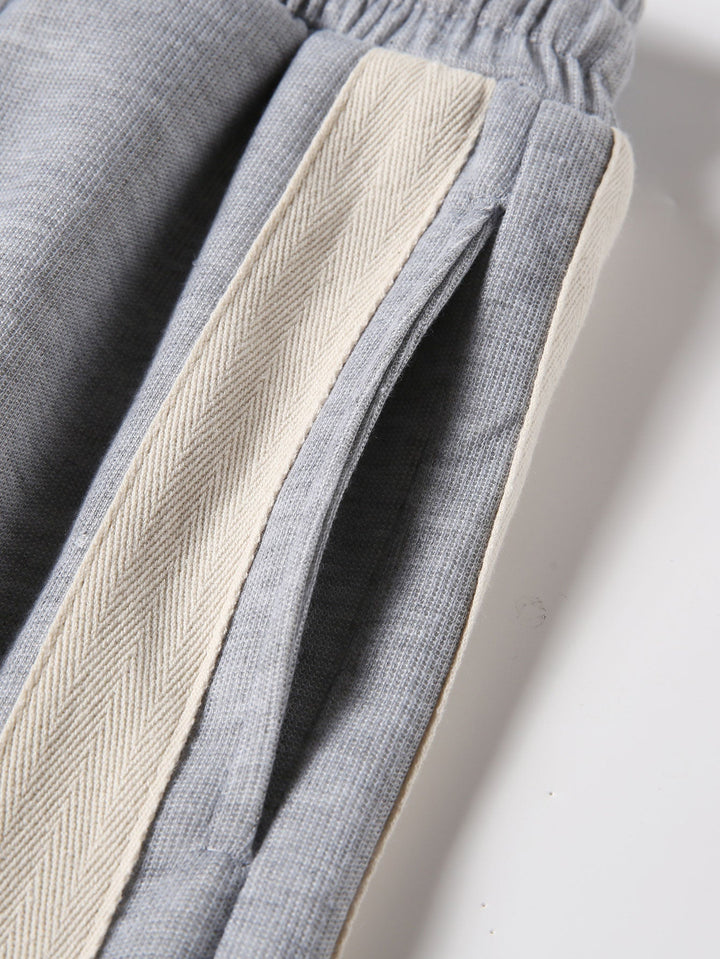 Slit Hem Stripe Pants