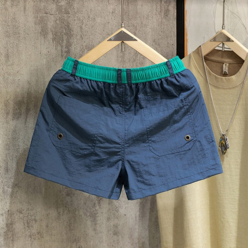 Quick-Dry Running Athletic Shorts with Liner and Drawstring