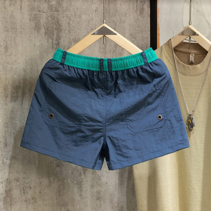 Quick-Dry Running Athletic Shorts with Liner and Drawstring
