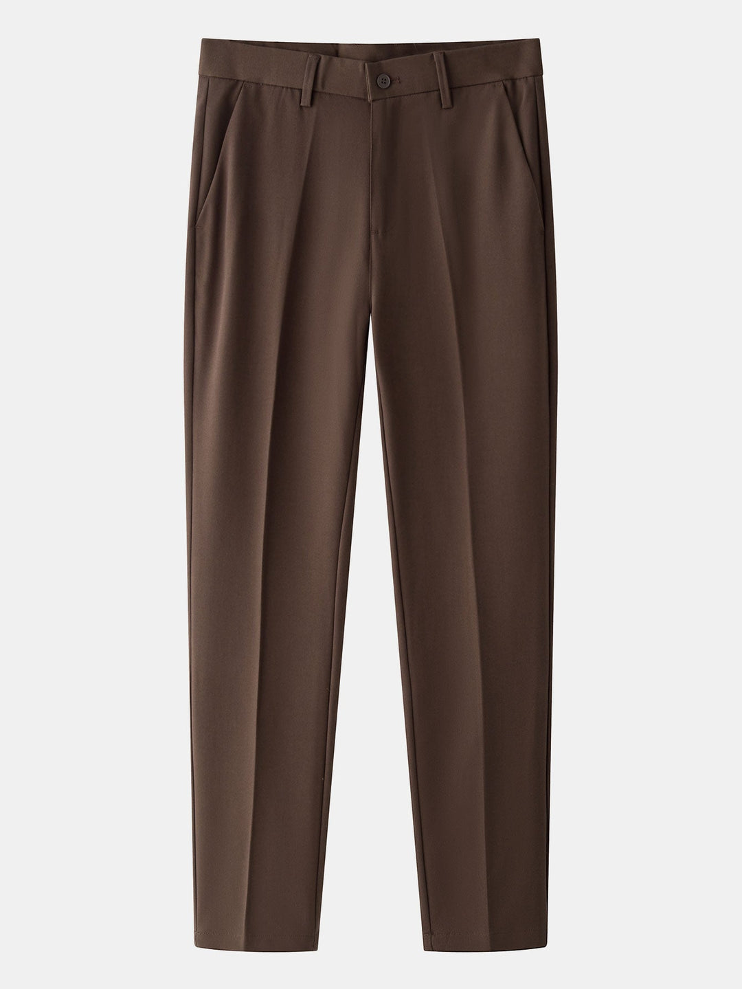 Contrast Textured Johnny Collar Polo &amp; Slim Fit Tapered Trousers