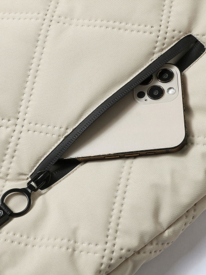 Faux Fur Lined Hooded Quilted Jacket