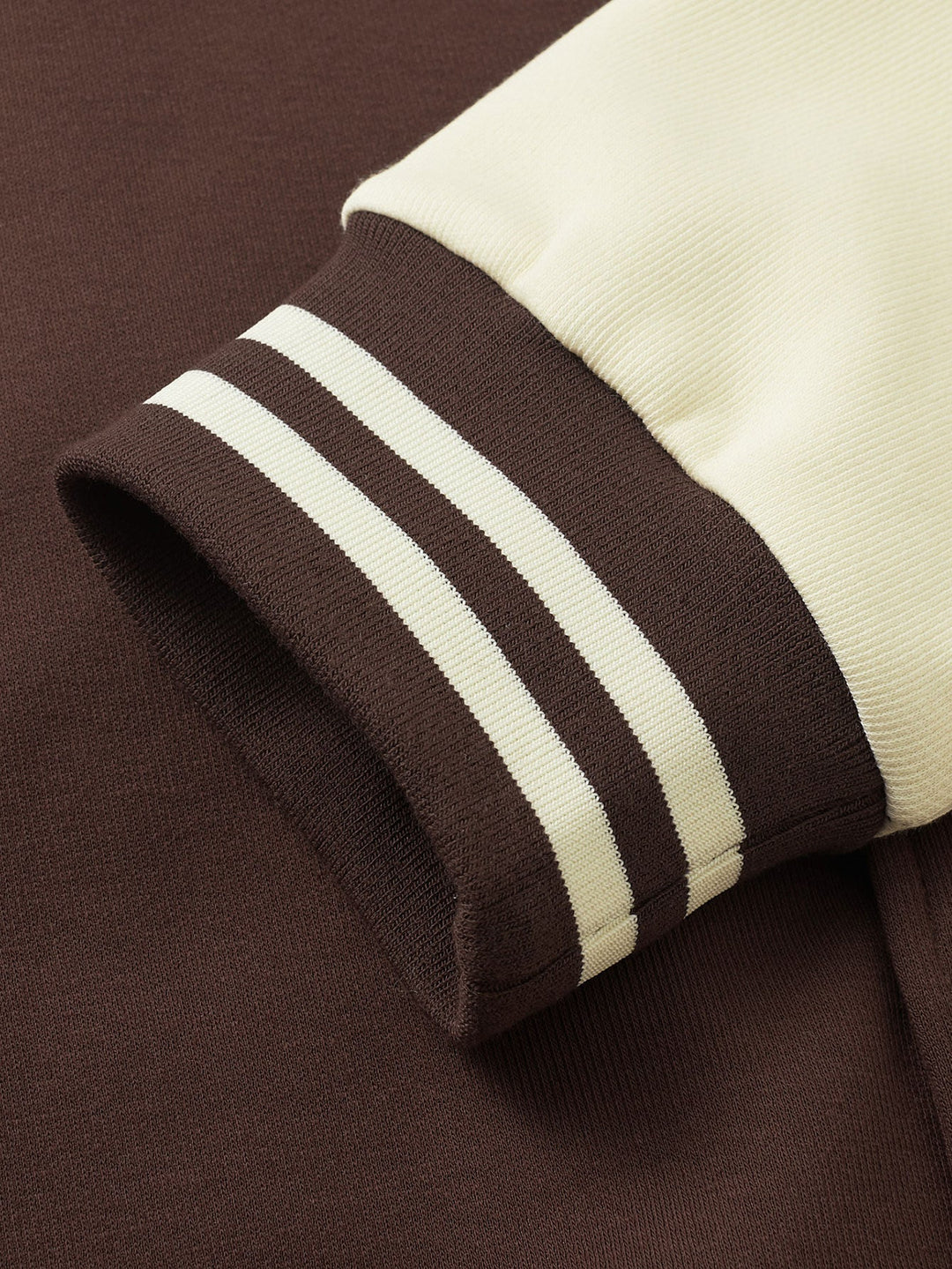Jersey Contrast Preppy Jacket