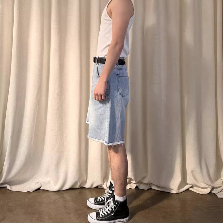 Frayed Denim Shorts