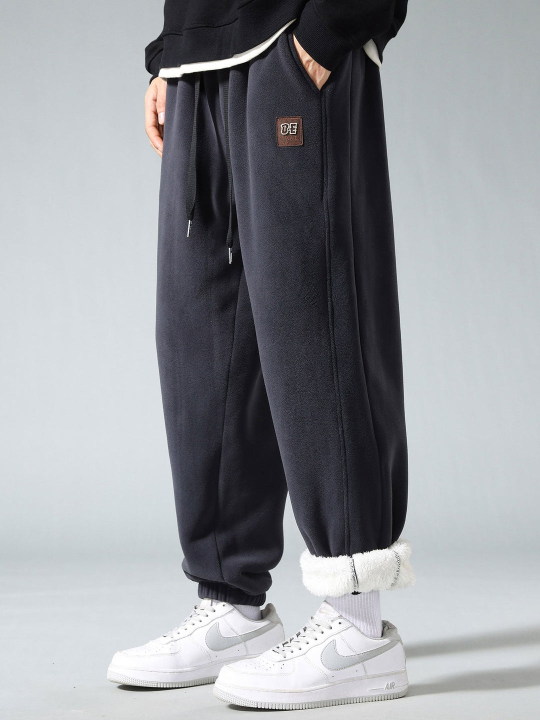 Teddy Lined Polar Fleece Jogging Pants