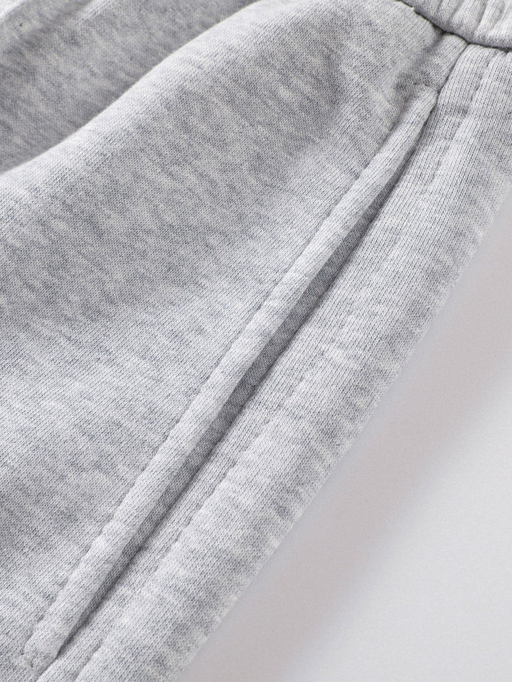 Straight Leg Pleated Pintuck Sweatpants