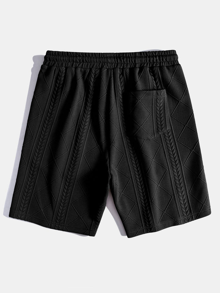 Geometric Jacquard Polo &amp; Shorts