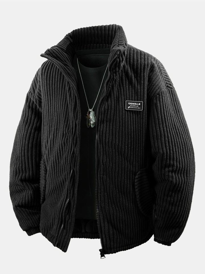 Quilted Lined Corduroy Coat