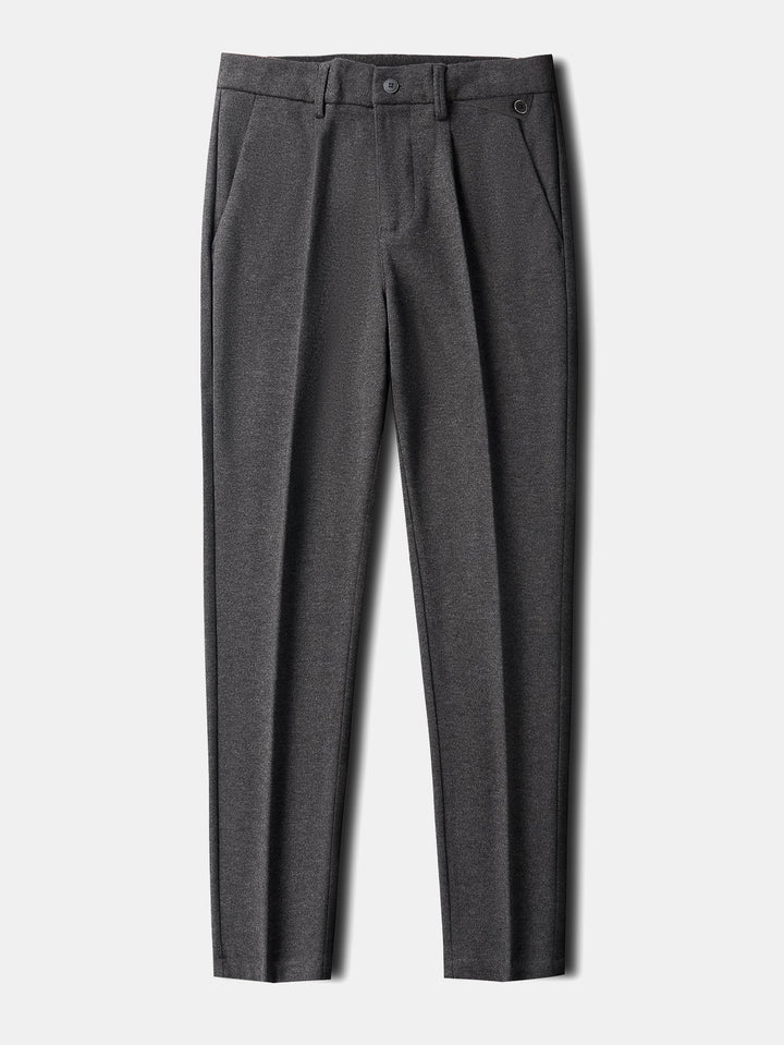 Woolen Straight Leg Trousers