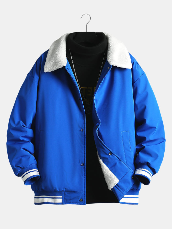 Teddy Lined Baseball Jacket