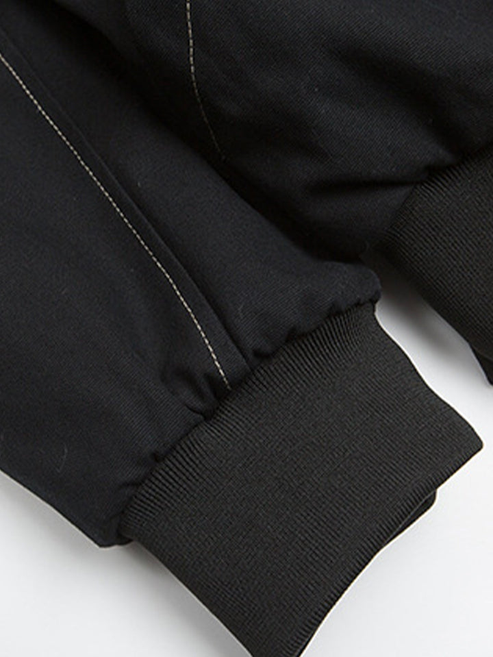 Boxy Faux Fur Collar Hooded Jacket