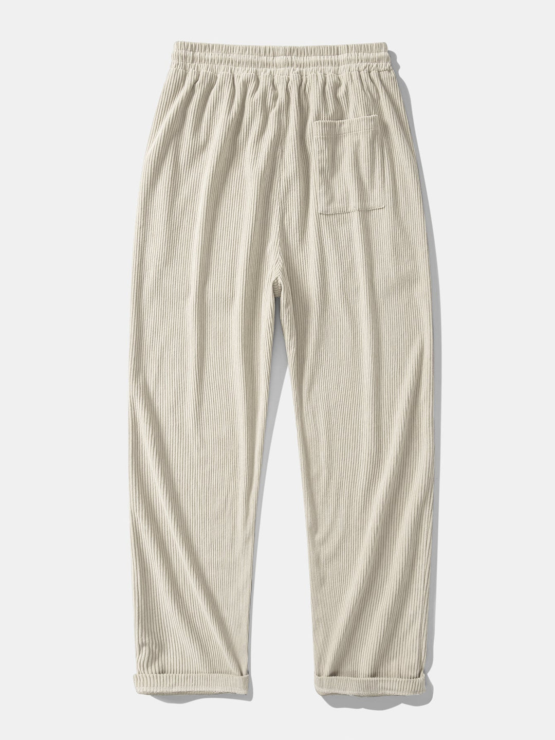 Relax Fit Contrast Corduroy Polo Collar Sweatshirt &amp; Straight Leg Corduroy Pants