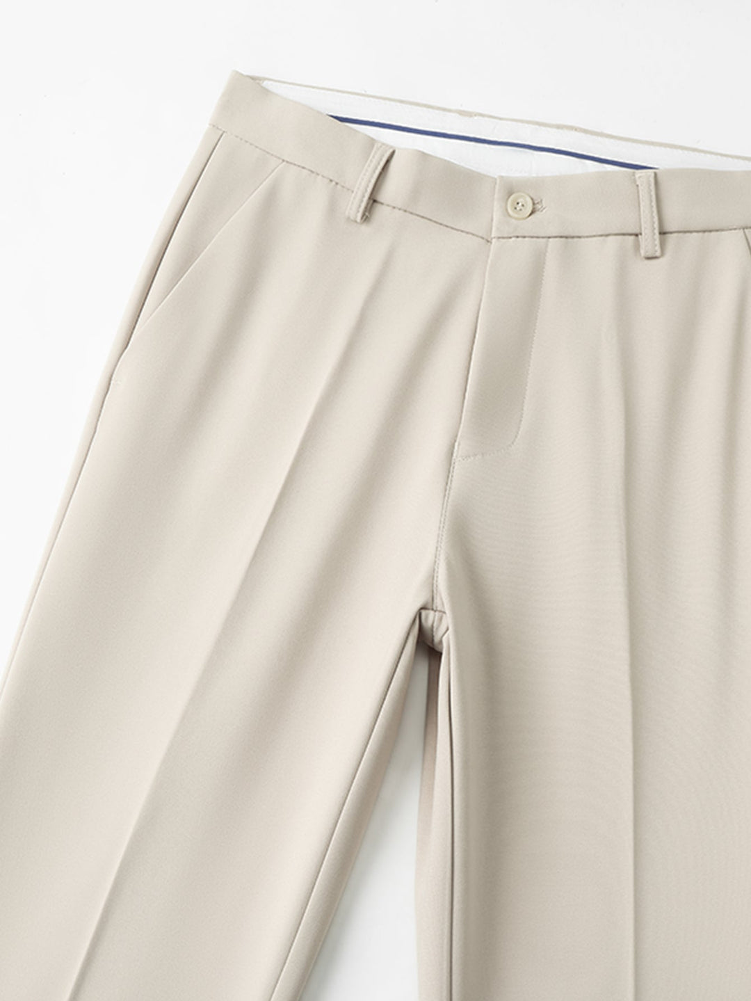 Warm Fleece-Lined Slim Fit Tapered Trousers