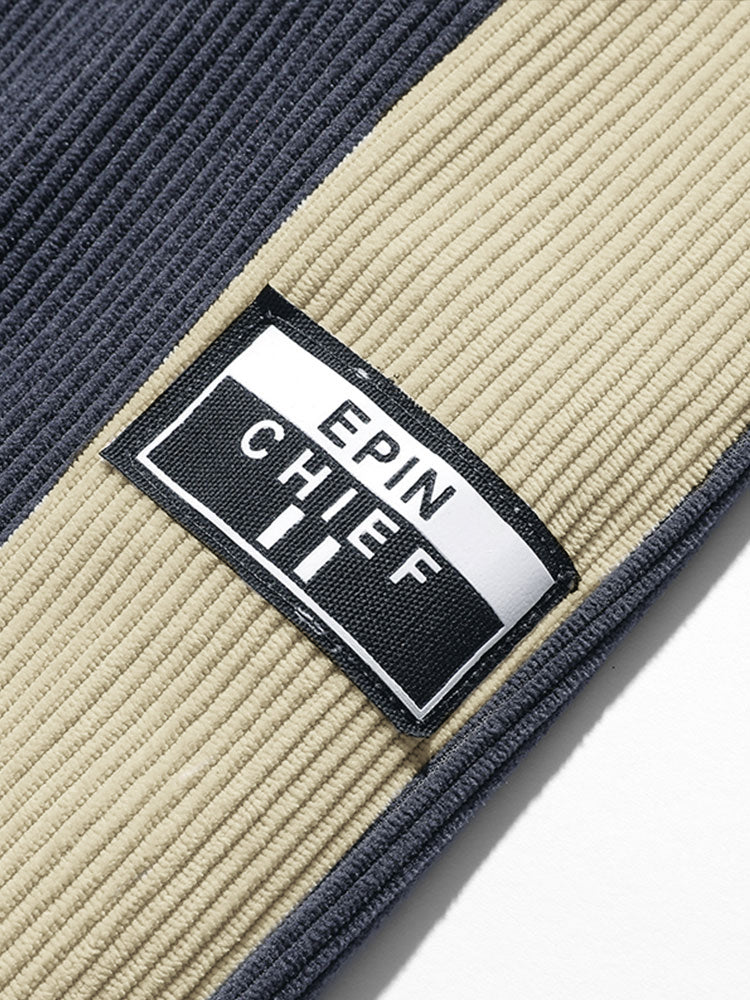 Side Stripe Corduroy Jogging Pants