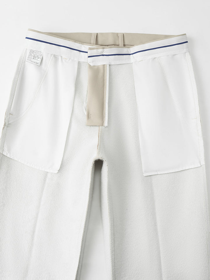 Warm Fleece-Lined Slim Fit Tapered Trousers