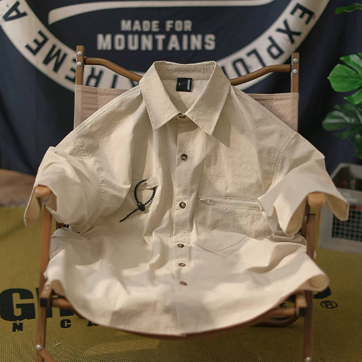 Waterproof Casual Short-sleeved Shirt