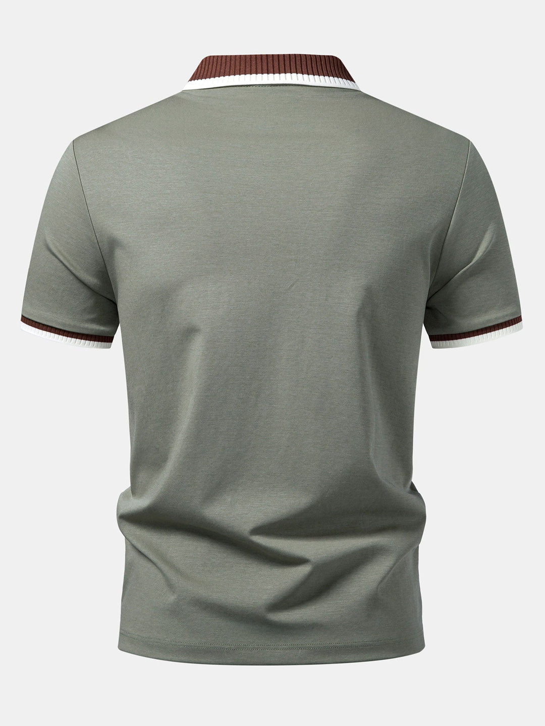Contrast Trim Polo &amp; Slim Fit Tapered Trousers