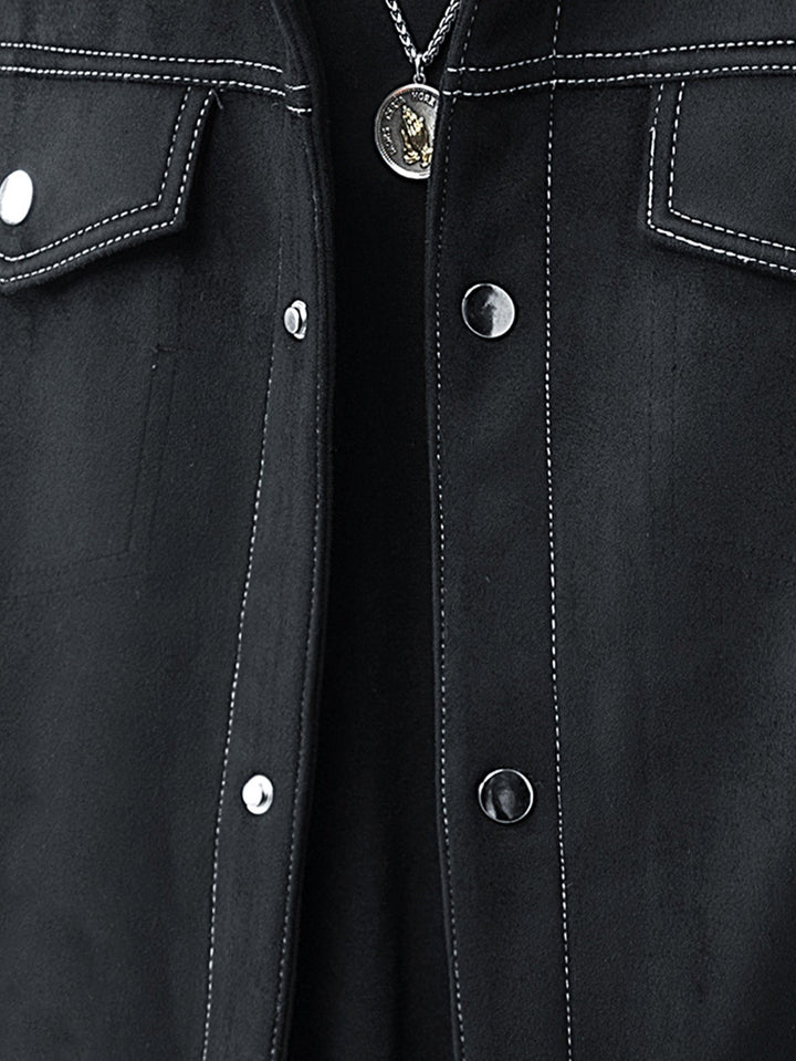 Teddy Lined Suede Jacket