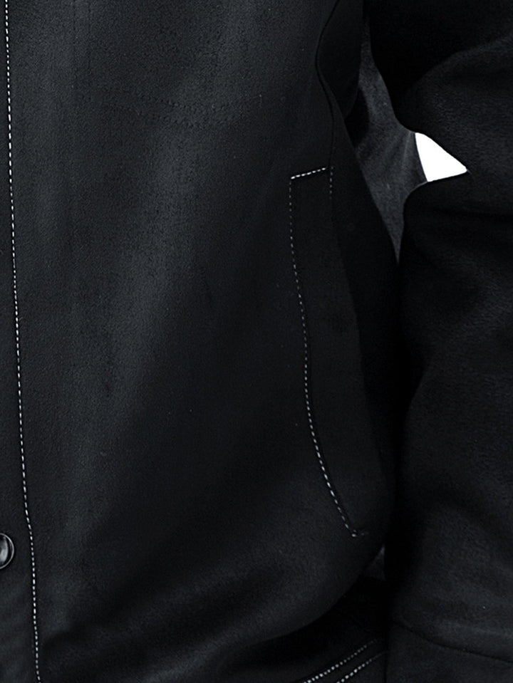 Teddy Lined Suede Jacket