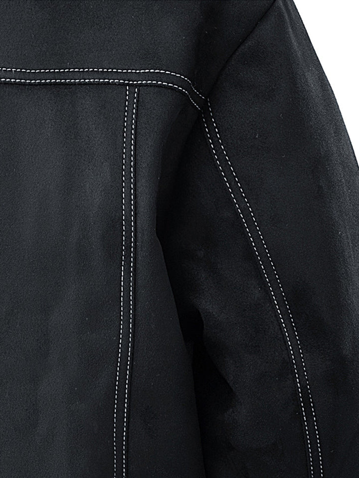 Teddy Lined Suede Jacket