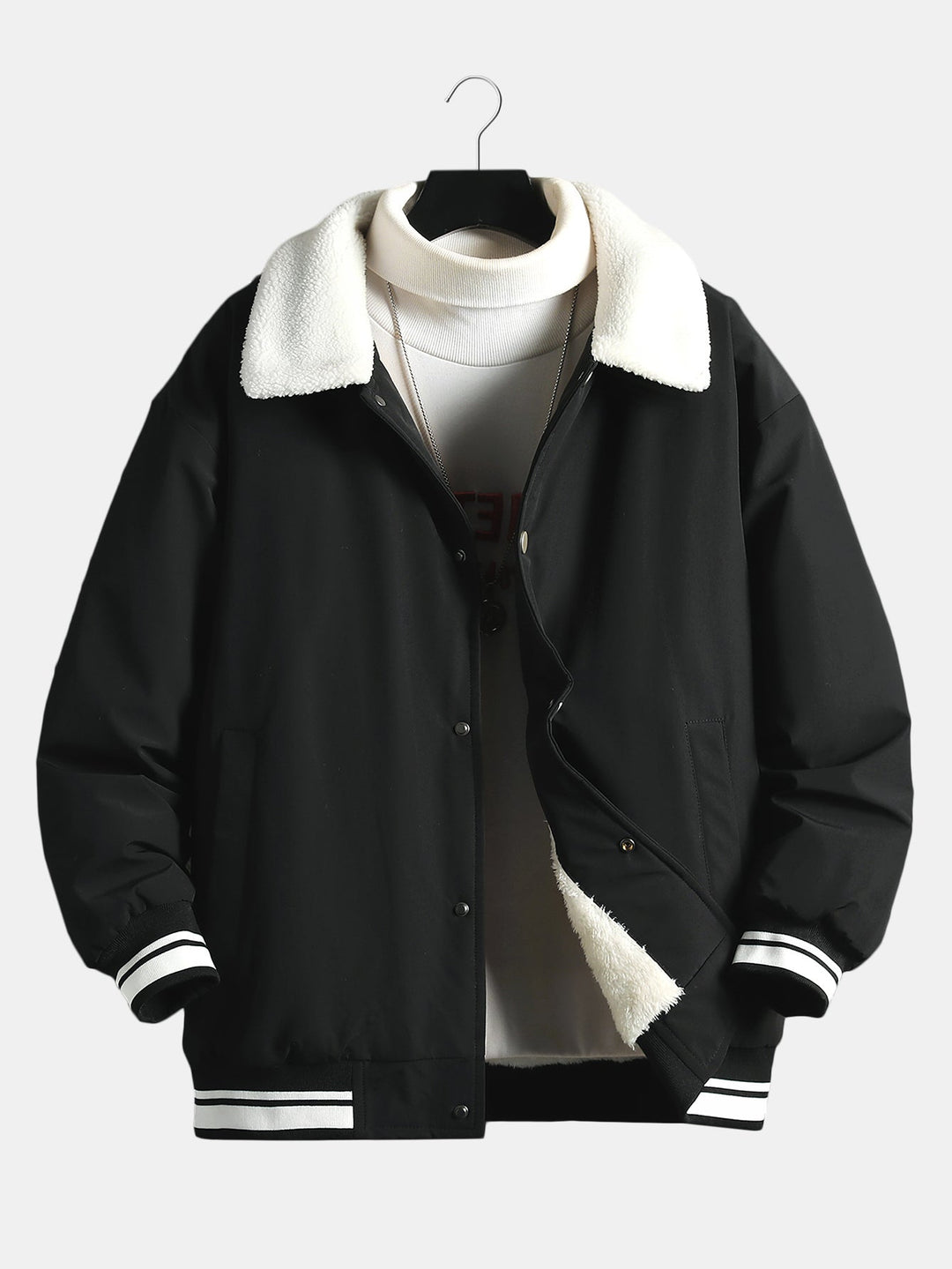 Teddy Lined Baseball Jacket