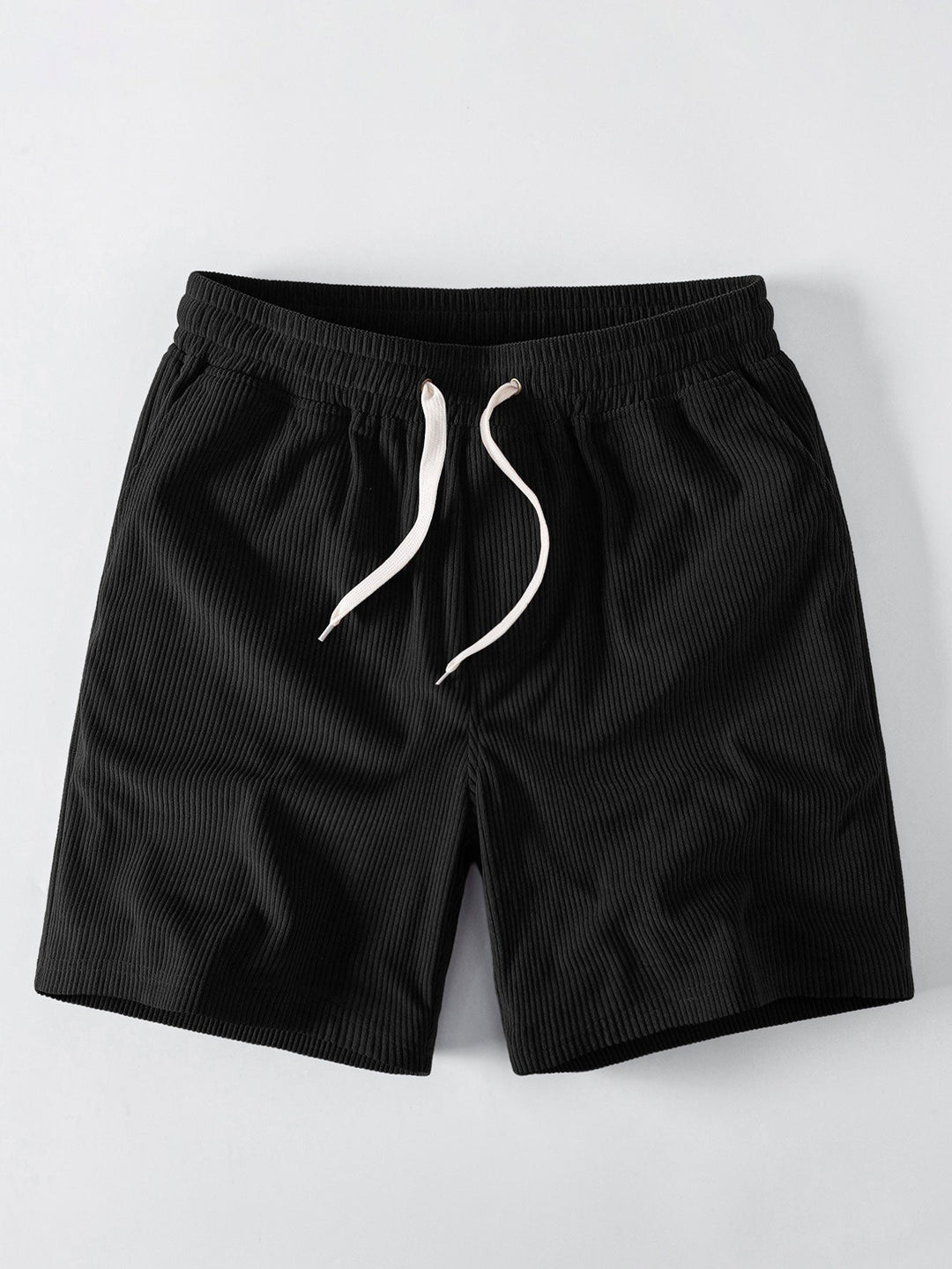 Relax Fit Contrast Collar Polo Shirt &amp; Corduroy 7" Shorts