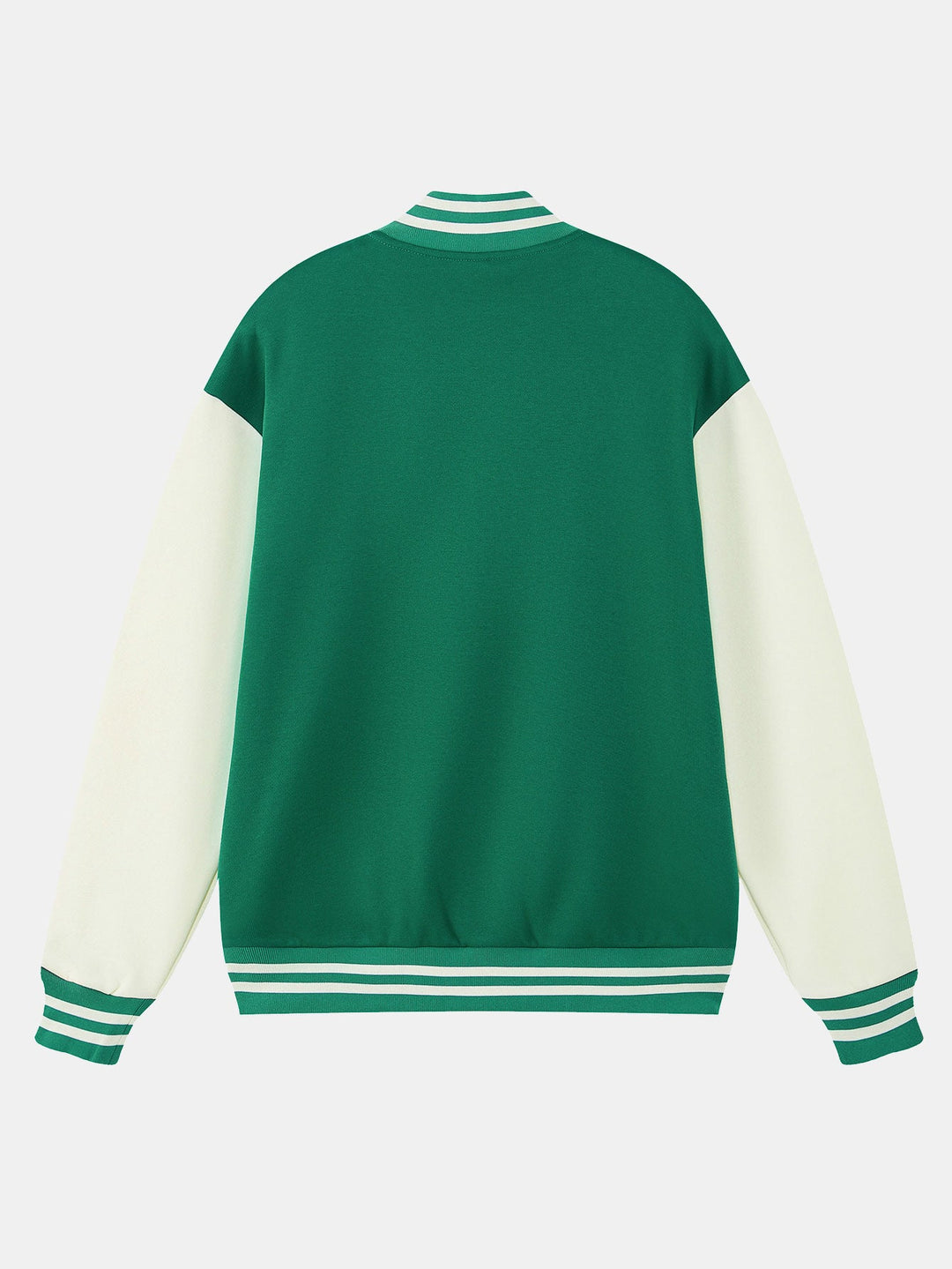 Jersey Contrast Preppy Jacket