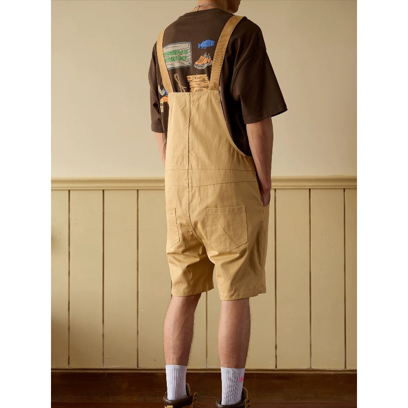 Retro Cargo Overalls Shorts