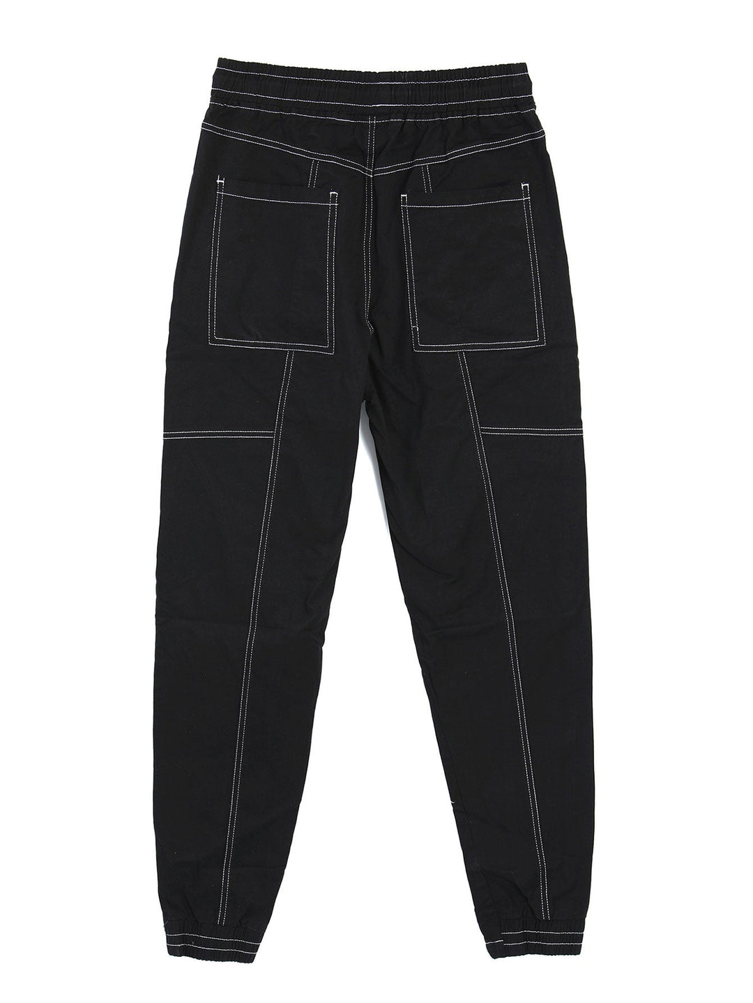 Contrast Stitching Chino Jogging Pants